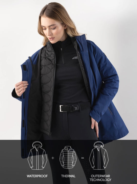 Parka imperméable Equiline "Cater" -Femme