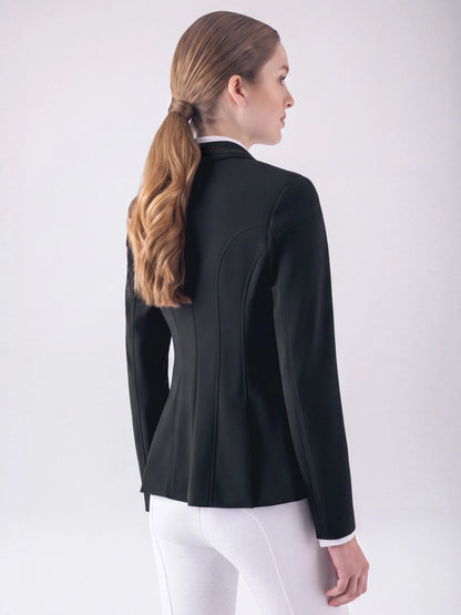 Veste de concours femme noire avec col crystal - Equiline