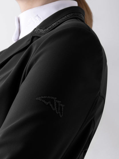 Veste de concours femme noire avec col crystal - Equiline