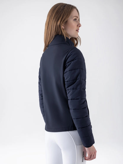 Veste matelassée femme bleue compatible avec airbag