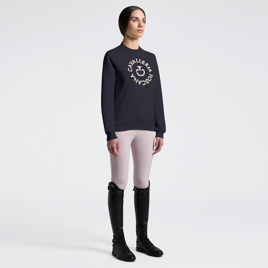 Sweat col rond Cavalleria Toscana "Floral"