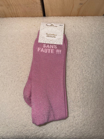 Chaussettes Paillettes "Sans faute"