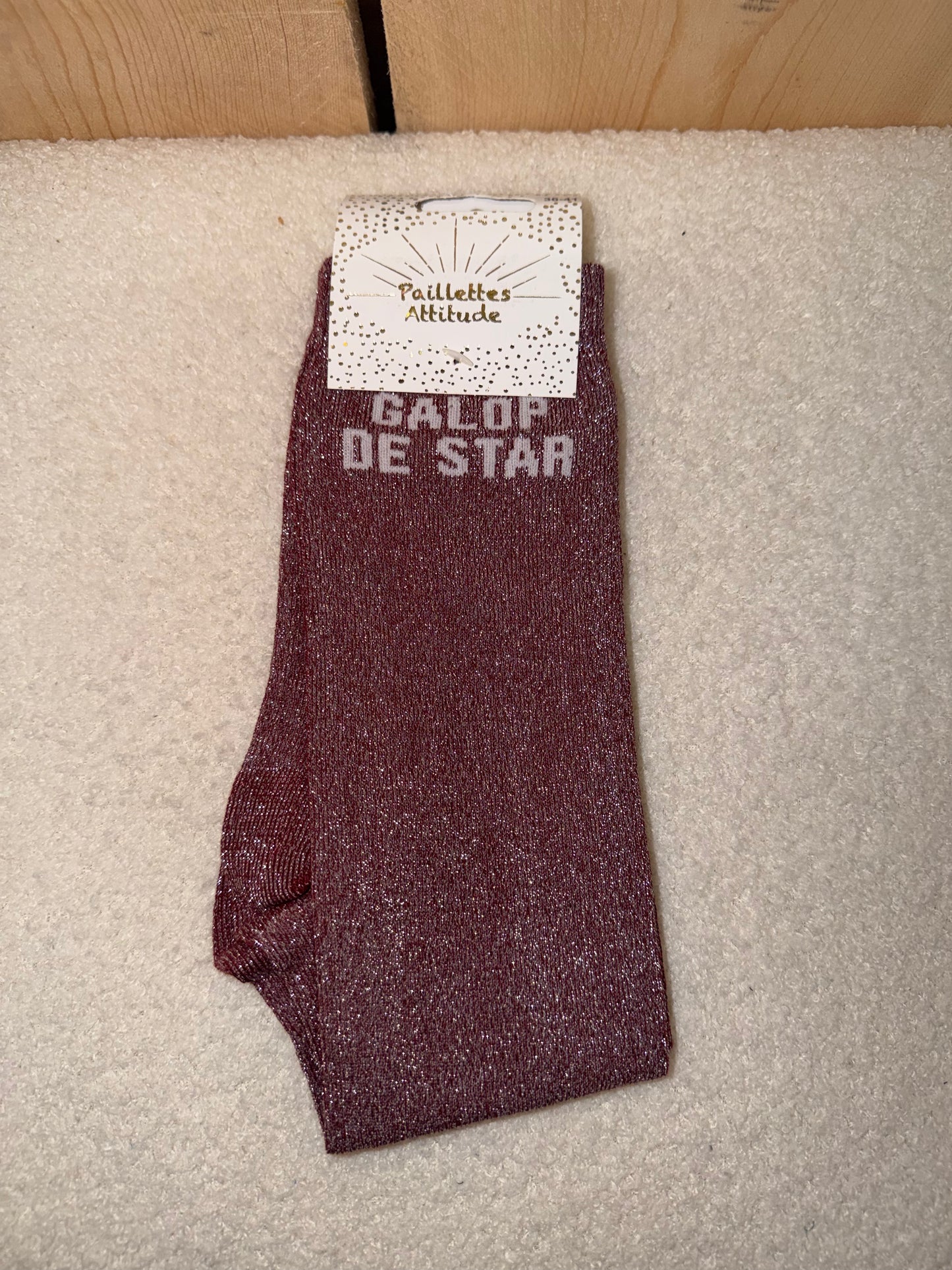 Chaussettes Paillettes "Galop de star"
