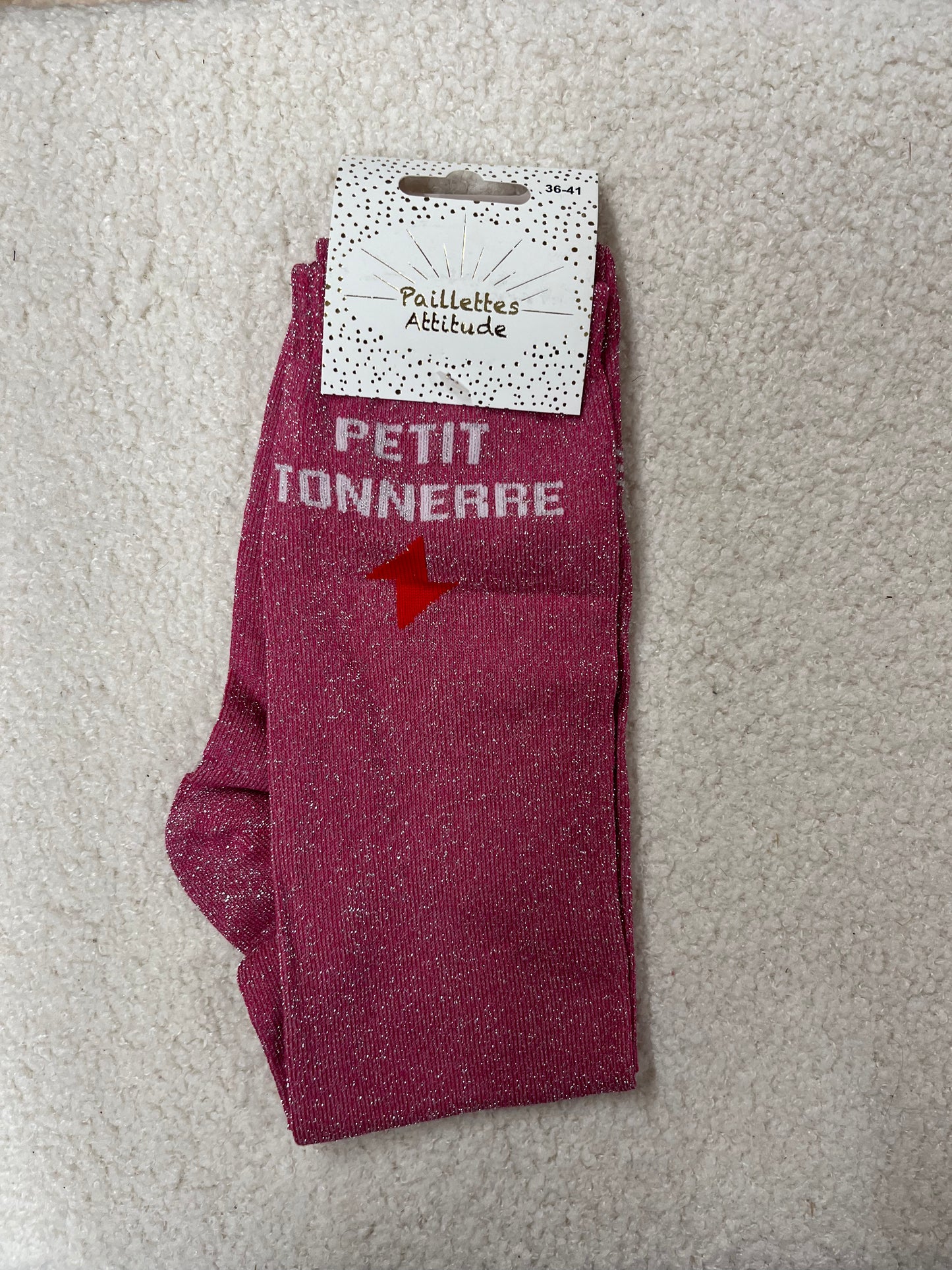 Chaussettes Paillettes "Petit tonnerre"