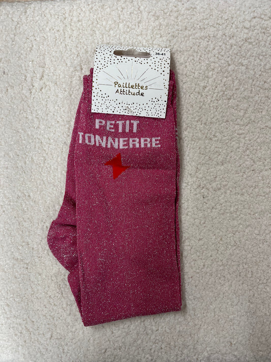 Chaussettes Paillettes "Petit tonnerre"