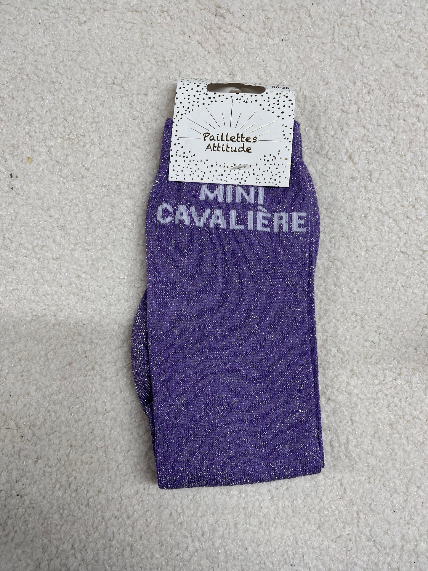 Chaussettes Paillettes "Mini cavalière" 30-35