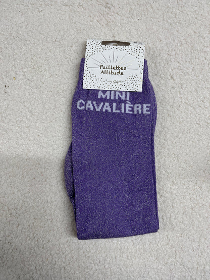 Chaussettes Paillettes "Mini cavalière" 30-35