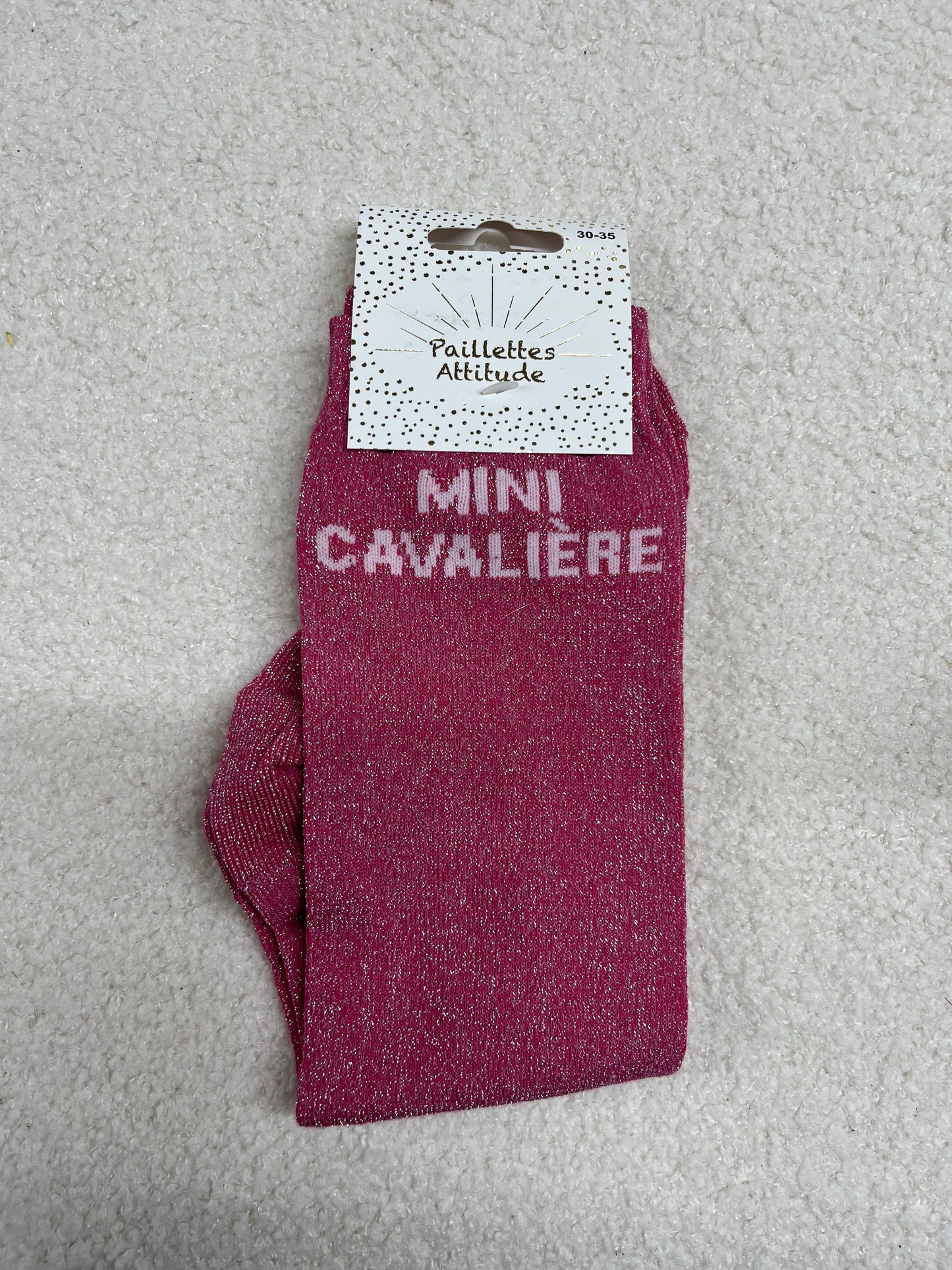 Chaussettes Paillettes "Mini cavalière" 30-35