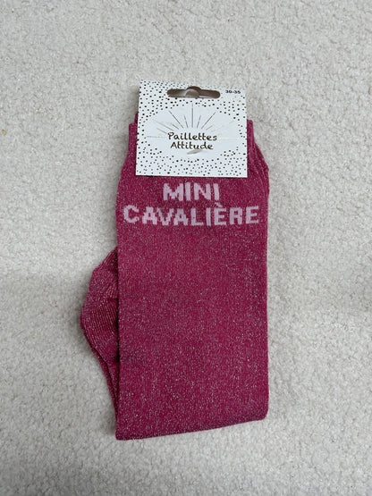 Chaussettes Paillettes "Mini cavalière" 30-35