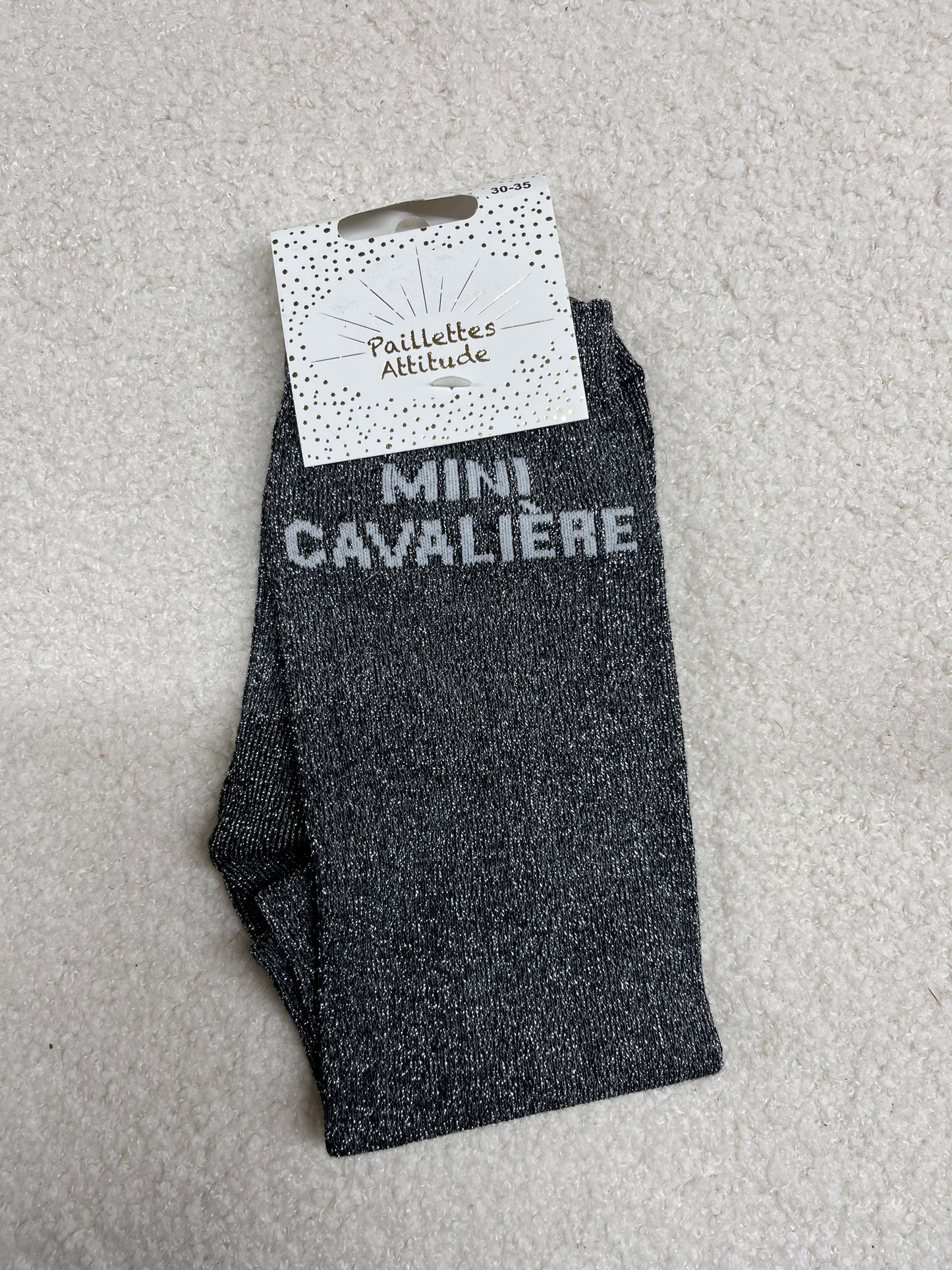 Chaussettes Paillettes "Mini cavalière" 30-35