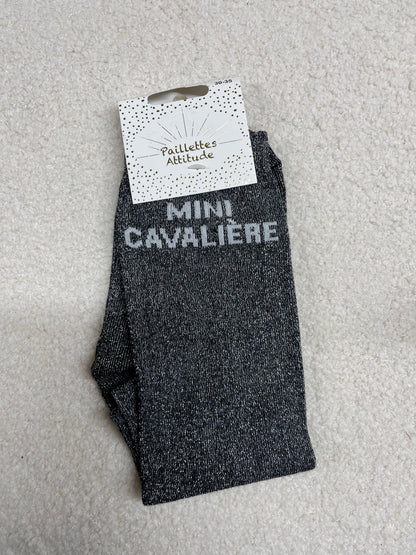 Chaussettes Paillettes "Mini cavalière" 30-35