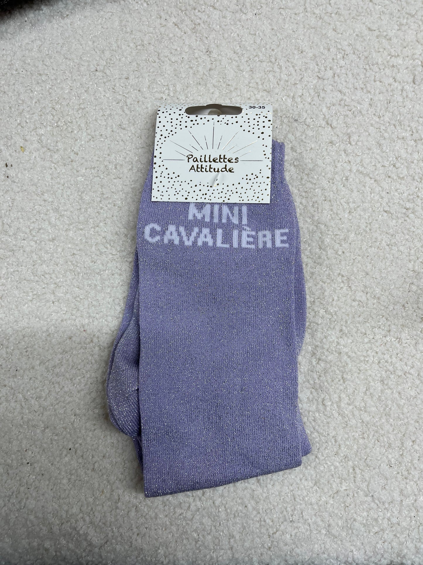 Chaussettes Paillettes "Mini cavalière" 30-35