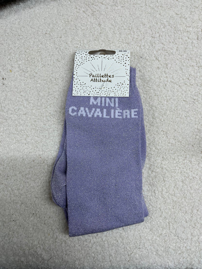 Chaussettes Paillettes "Mini cavalière" 30-35