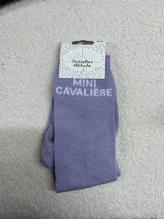 Chaussettes Paillettes "Mini cavalière" 30-35