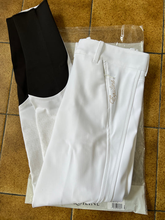 Pantalon Equiline " Ettiekh" -blanc