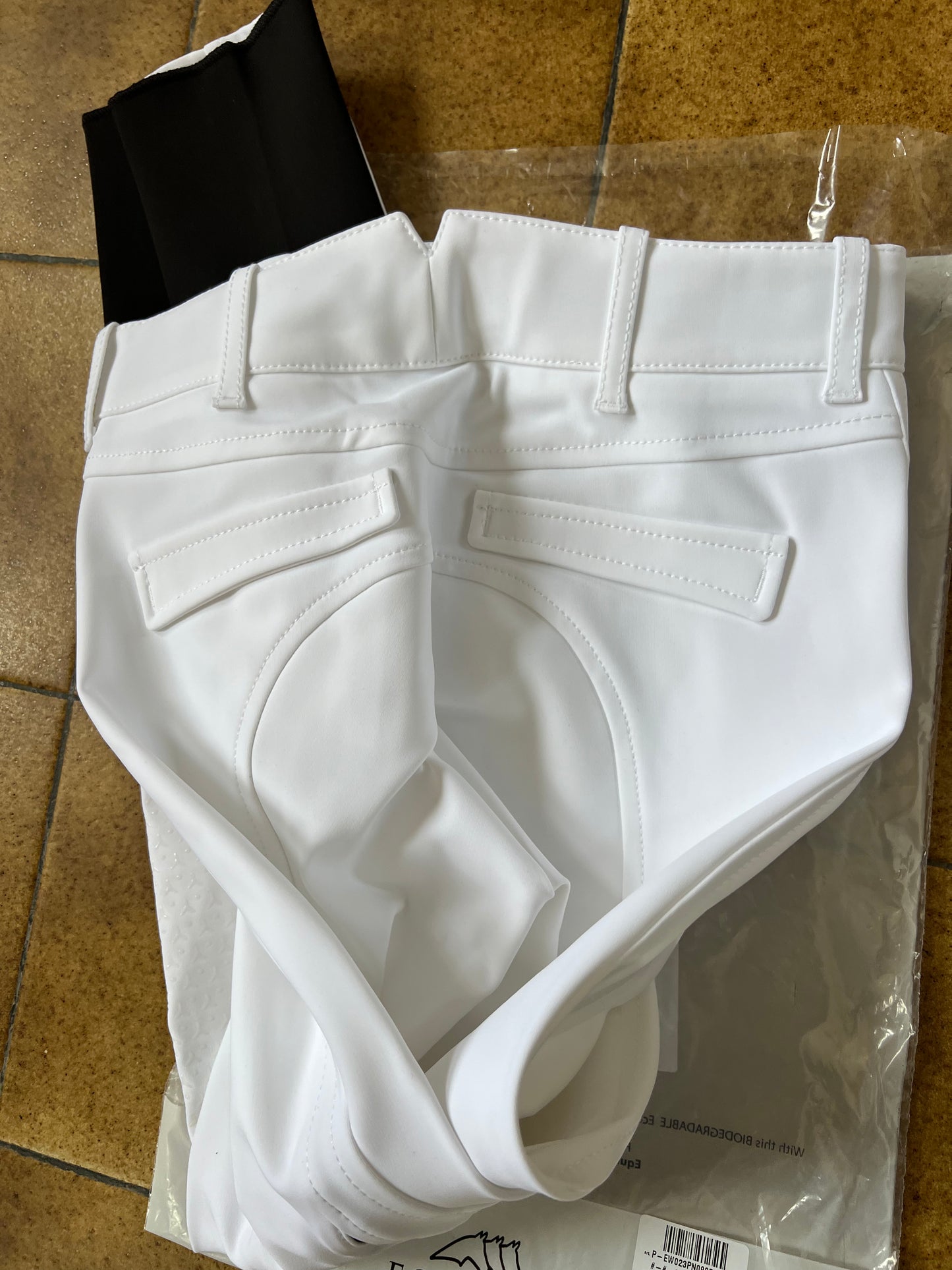 Pantalon Equiline " Ettiekh" -blanc