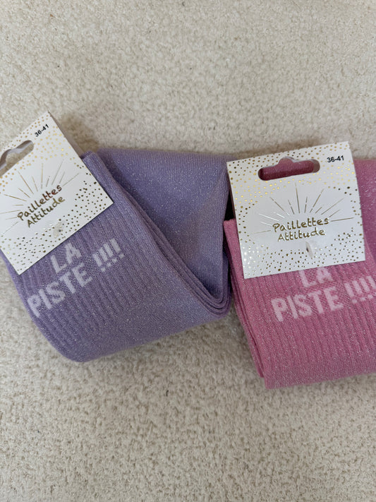 Chaussettes Paillettes "La Piste"