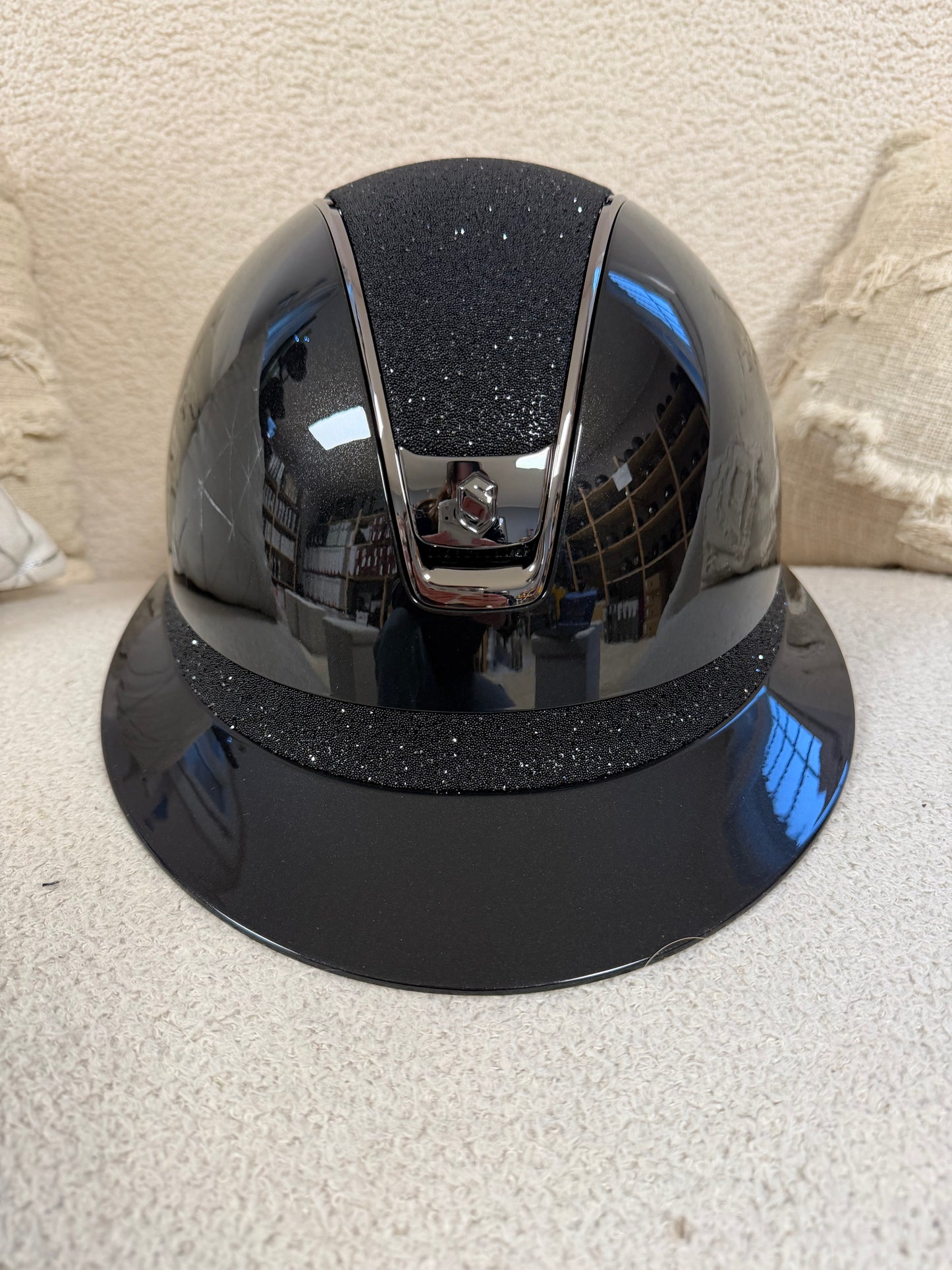 Casque Samshield "Miss Shield 2.0 Shadow noir glossy Crystal Fabric Swarovski"