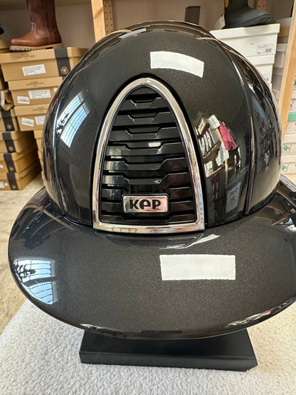 Casque KEP cromo2.0 "Shine" jugulaire beige