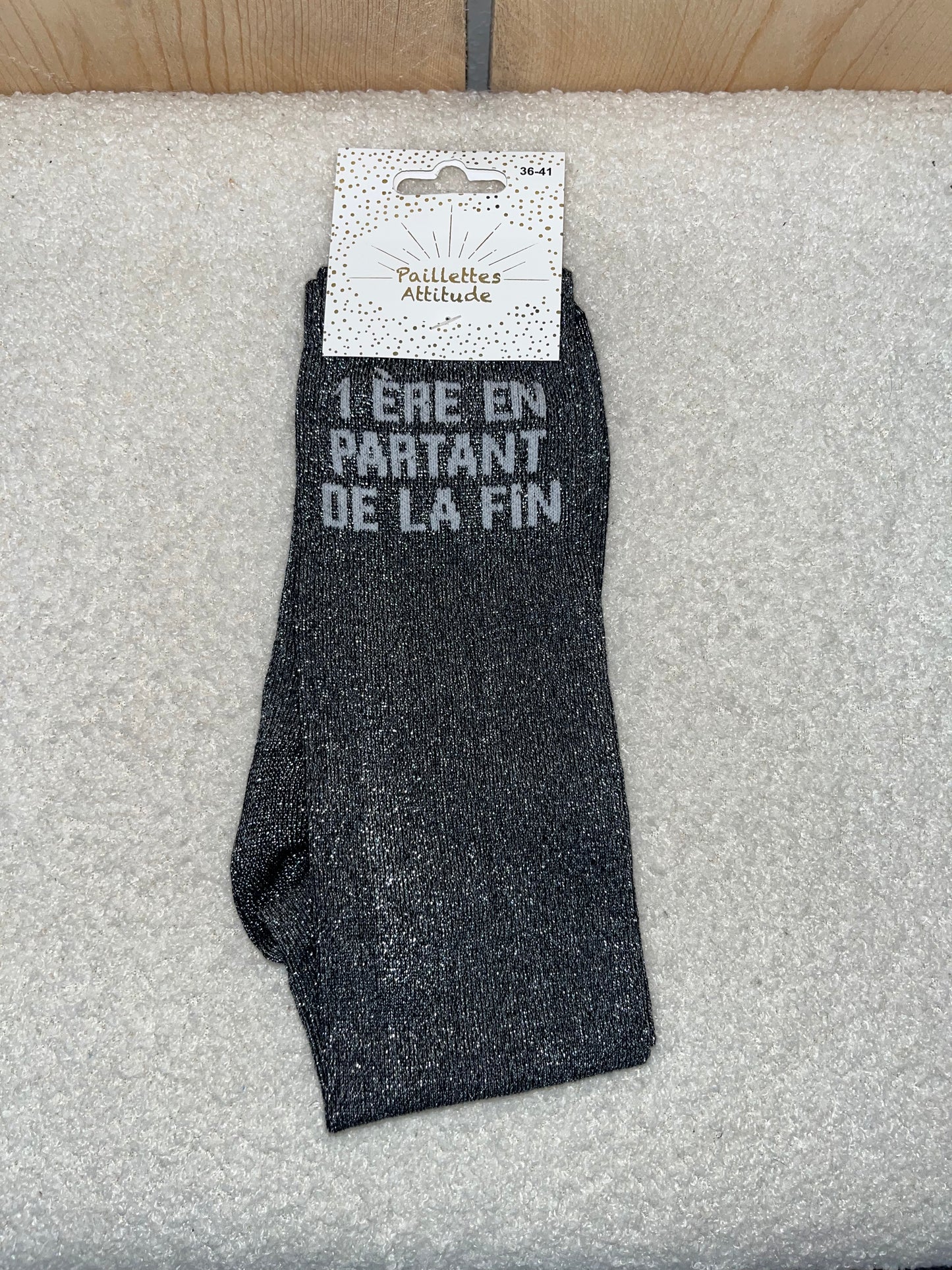 Chaussettes Paillettes "1ère en partant de la fin"