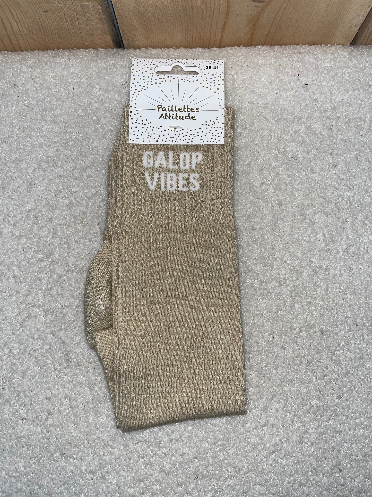 Chaussettes Paillettes "Galop vibes"