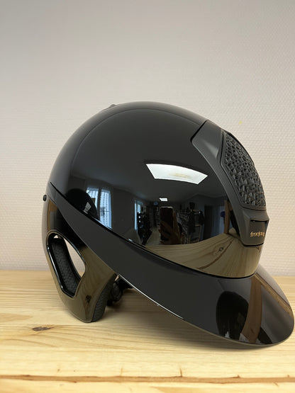 Casque Freejump "Voronoï" - Noir glossy / Mat Grande visière