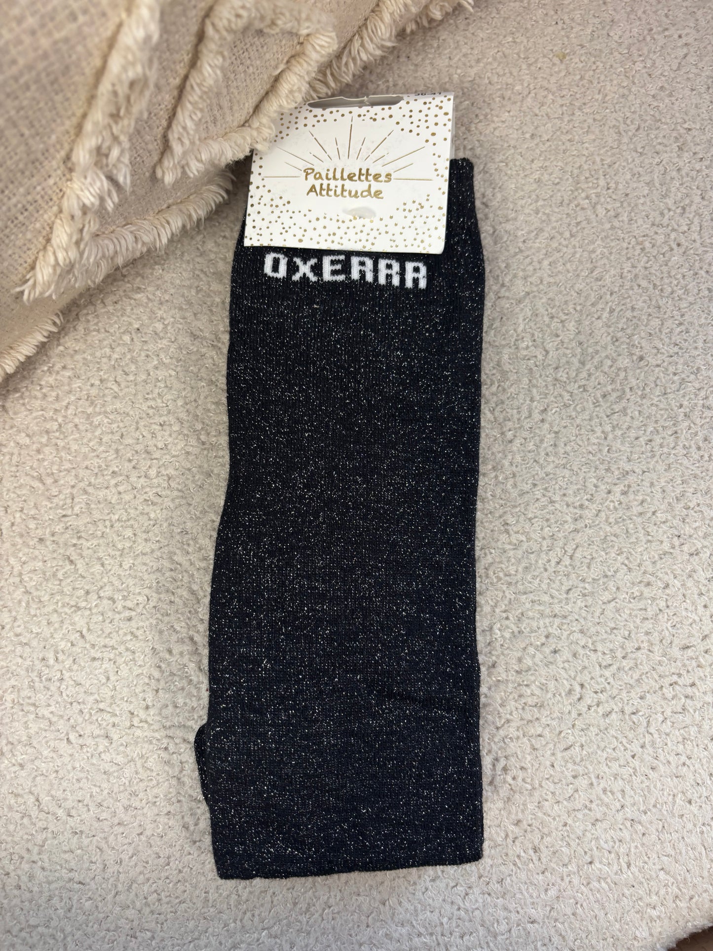 Chaussettes Paillettes "Oxerrr"