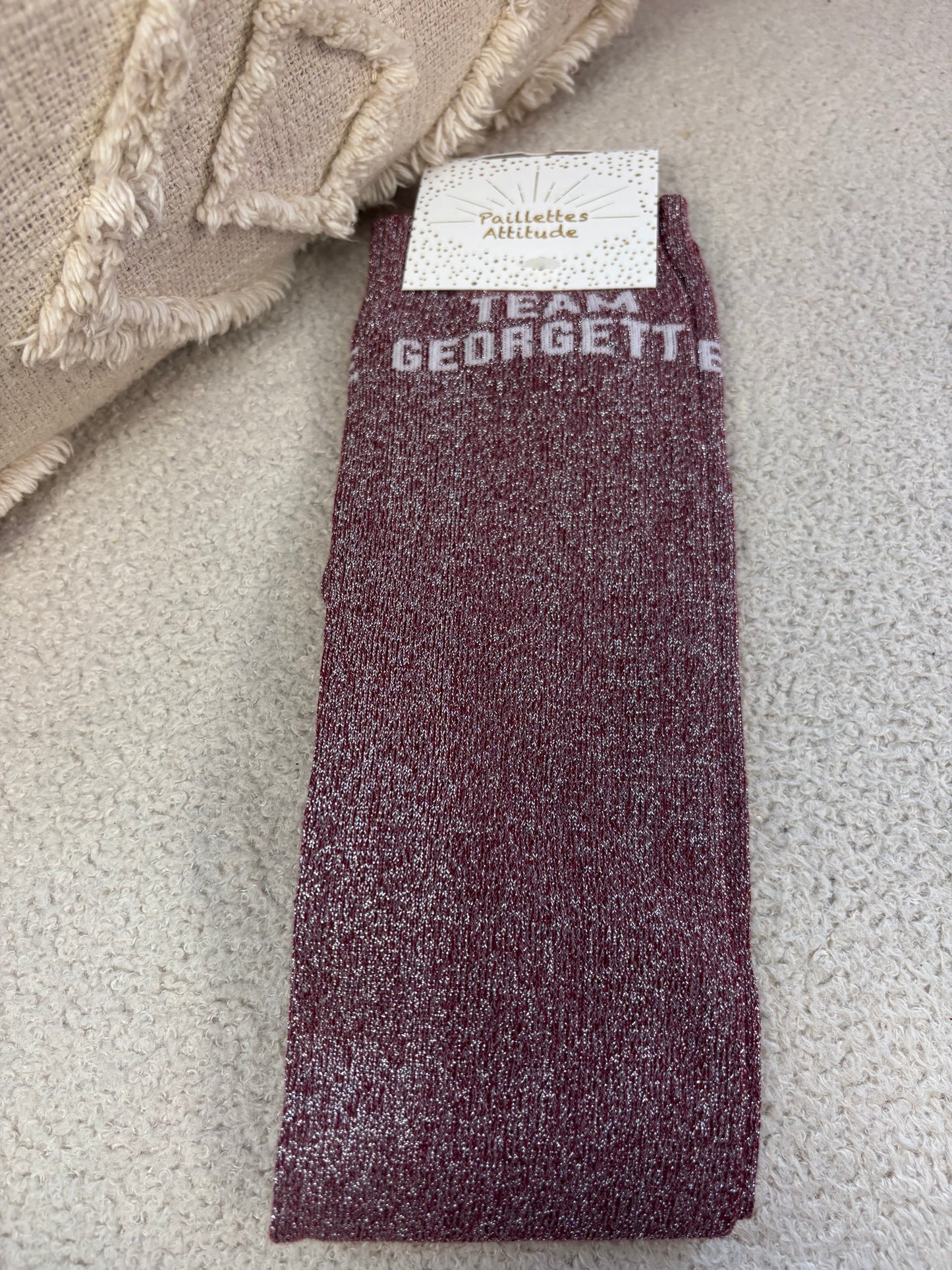 Chaussettes Paillettes "Team Georgette"