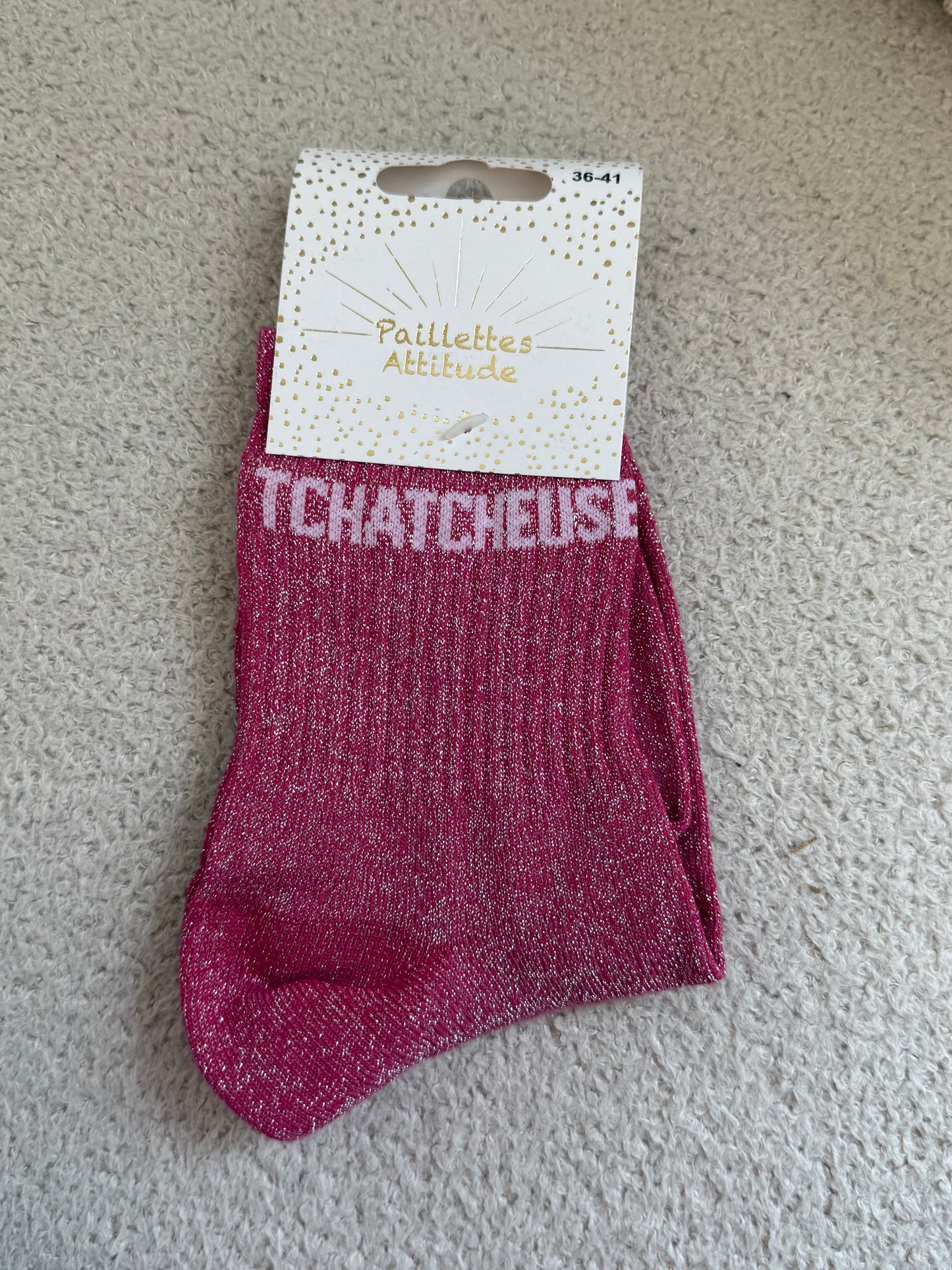 Chaussettes de ville "Paillettes Attitude"