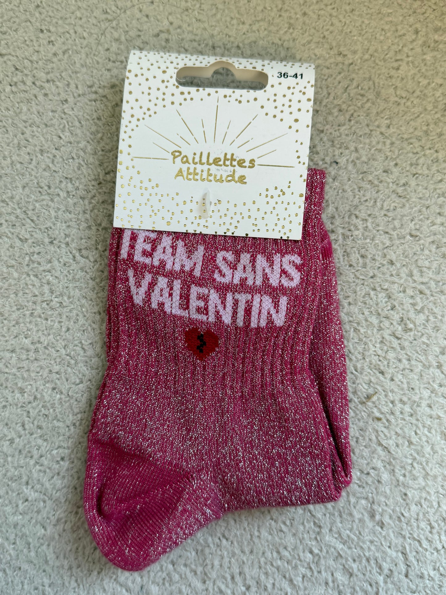 Chaussettes de ville "Paillettes Attitude"