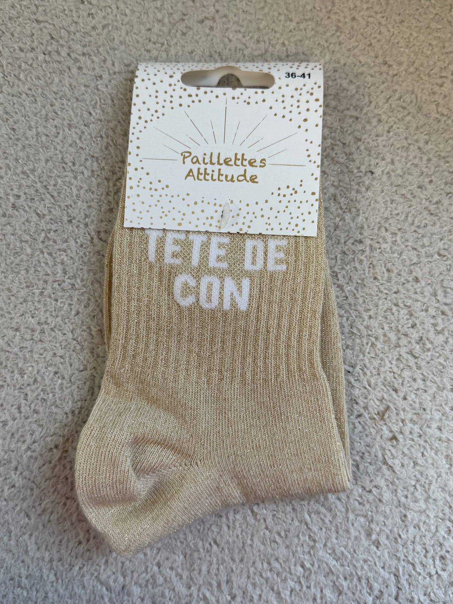 Chaussettes de ville "Paillettes Attitude"