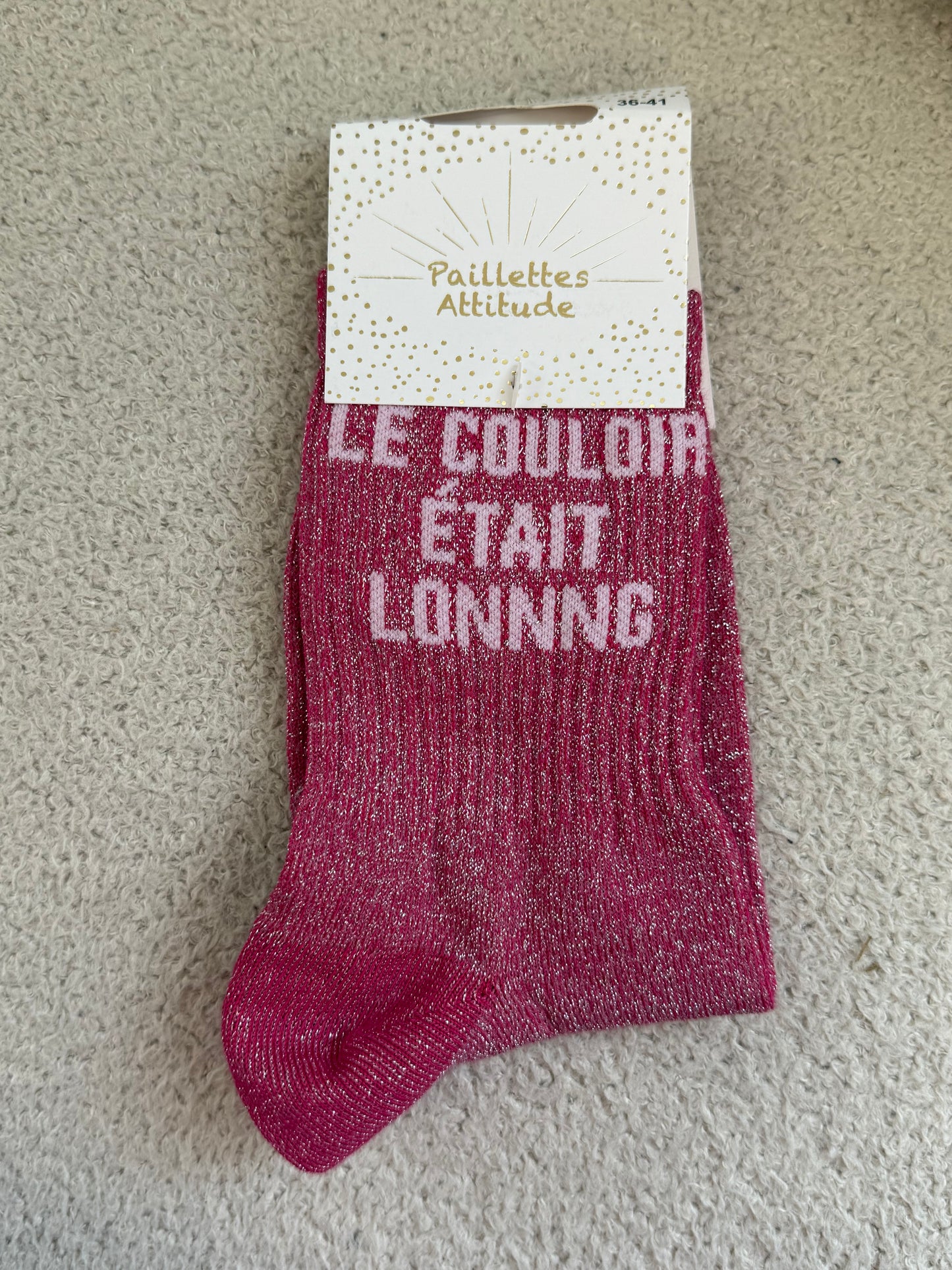 Chaussettes de ville "Paillettes Attitude"