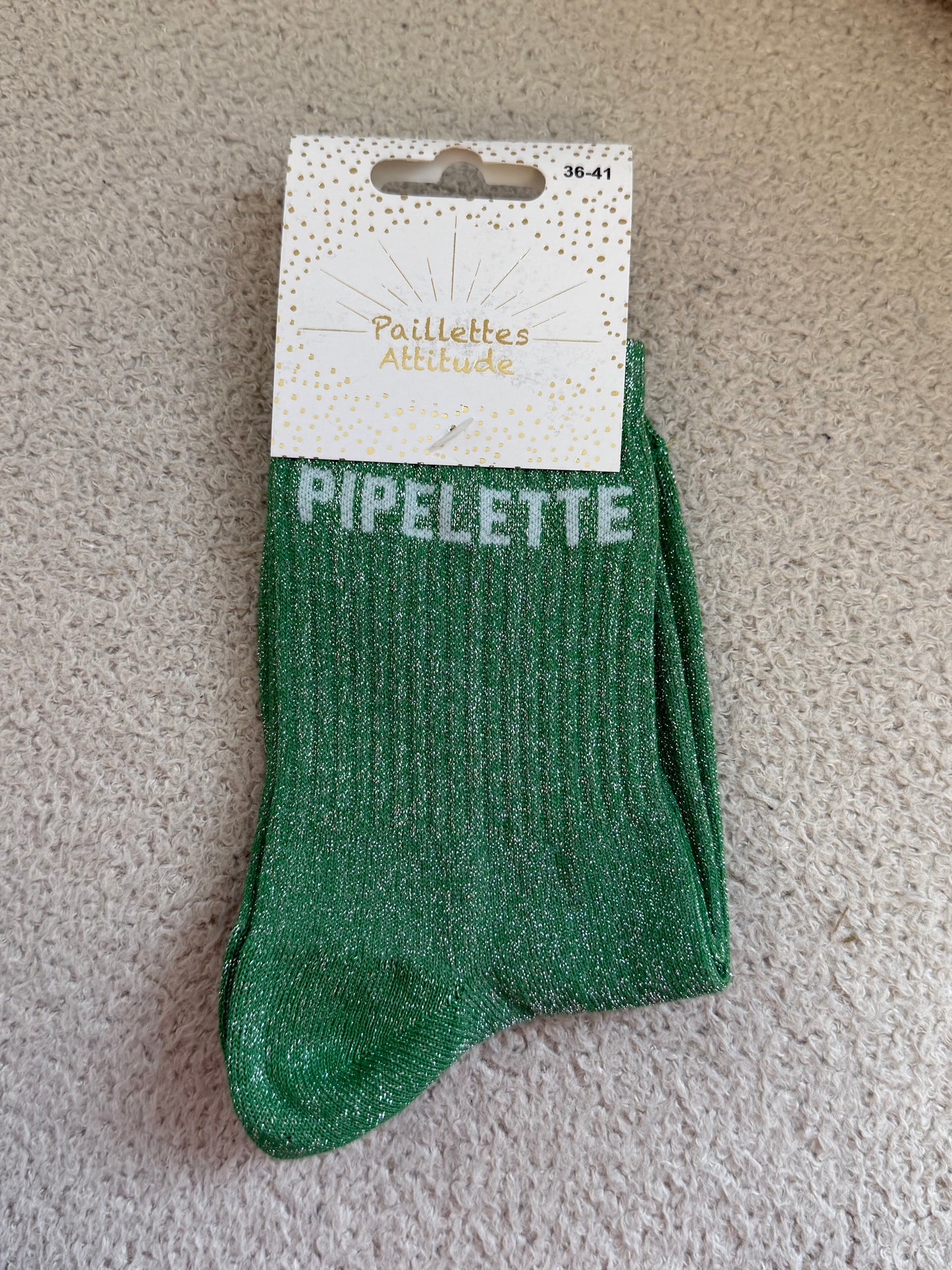 Chaussettes de ville "Paillettes Attitude"