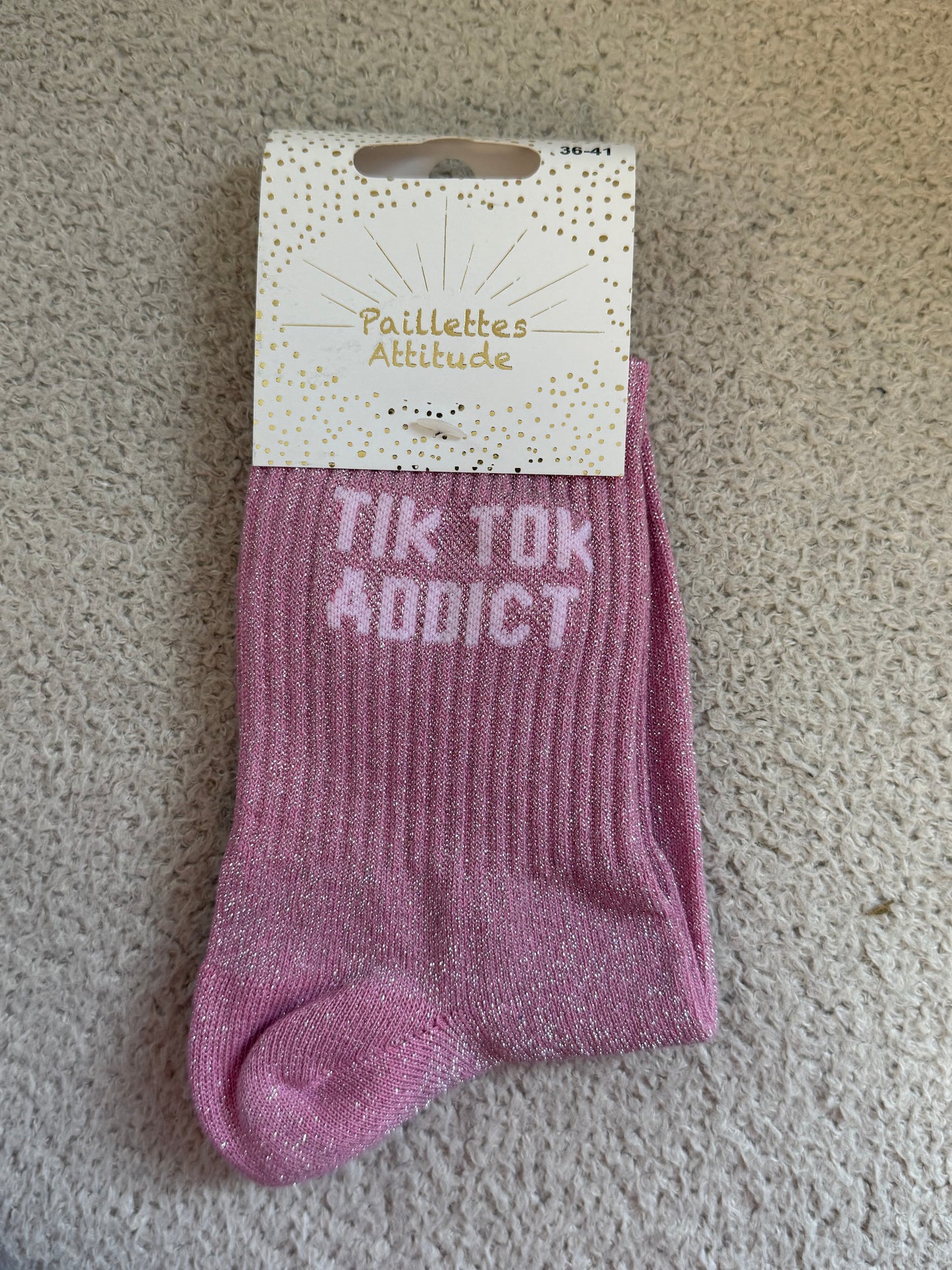 Chaussettes de ville "Paillettes Attitude"