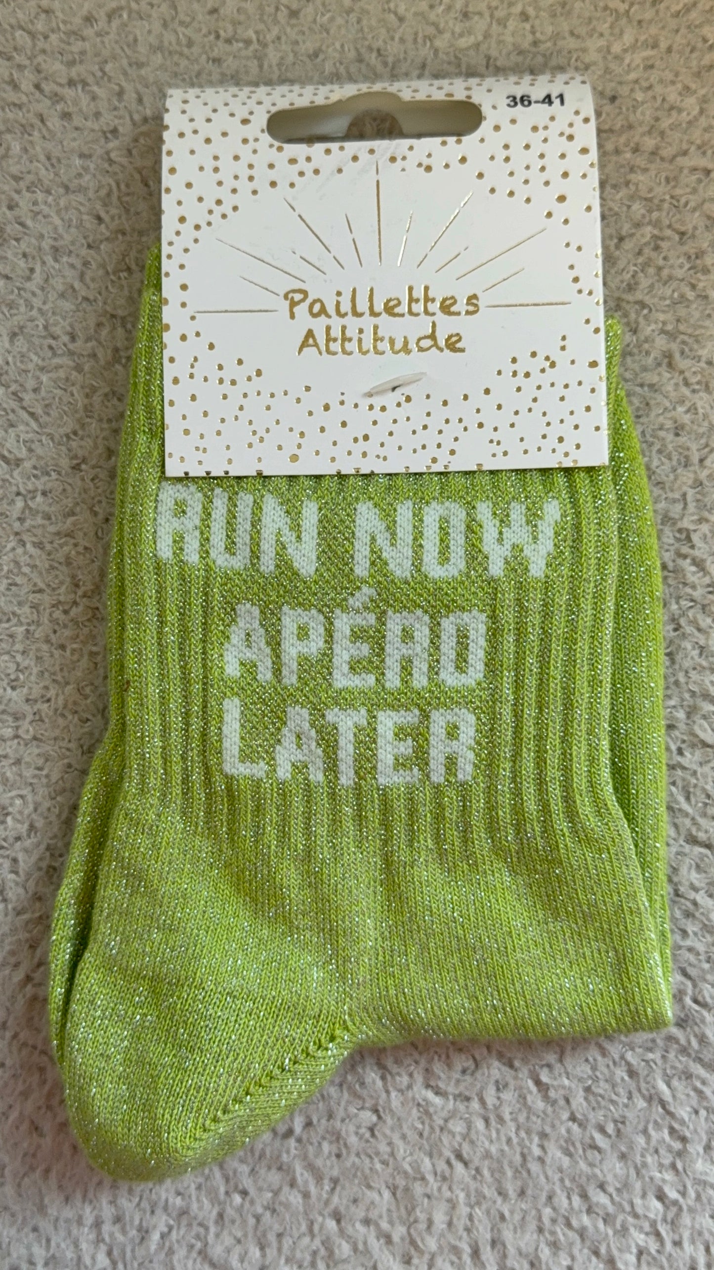 Chaussettes de ville "Paillettes Attitude"