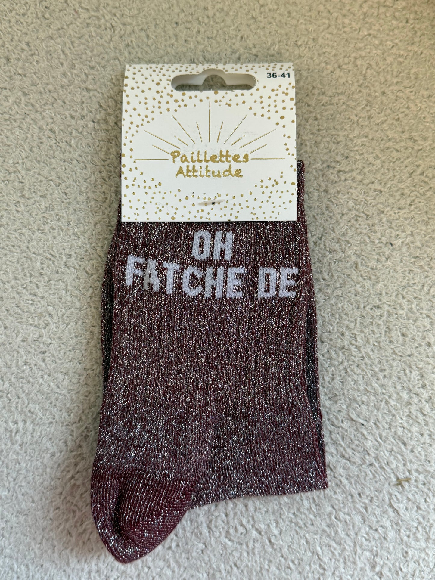 Chaussettes de ville "Paillettes Attitude"