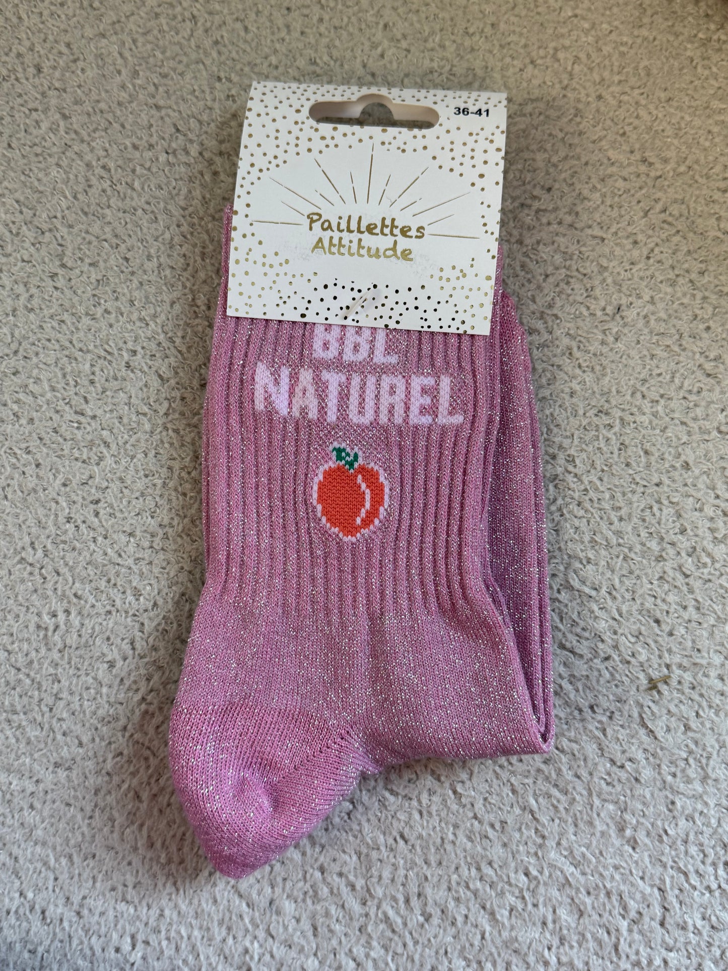 Chaussettes de ville "Paillettes Attitude"