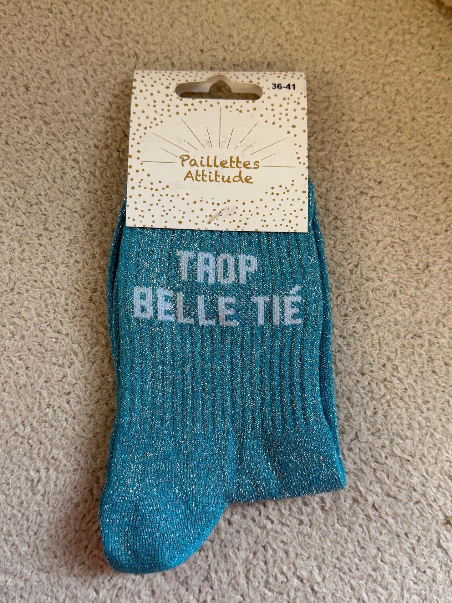Chaussettes de ville "Paillettes Attitude"
