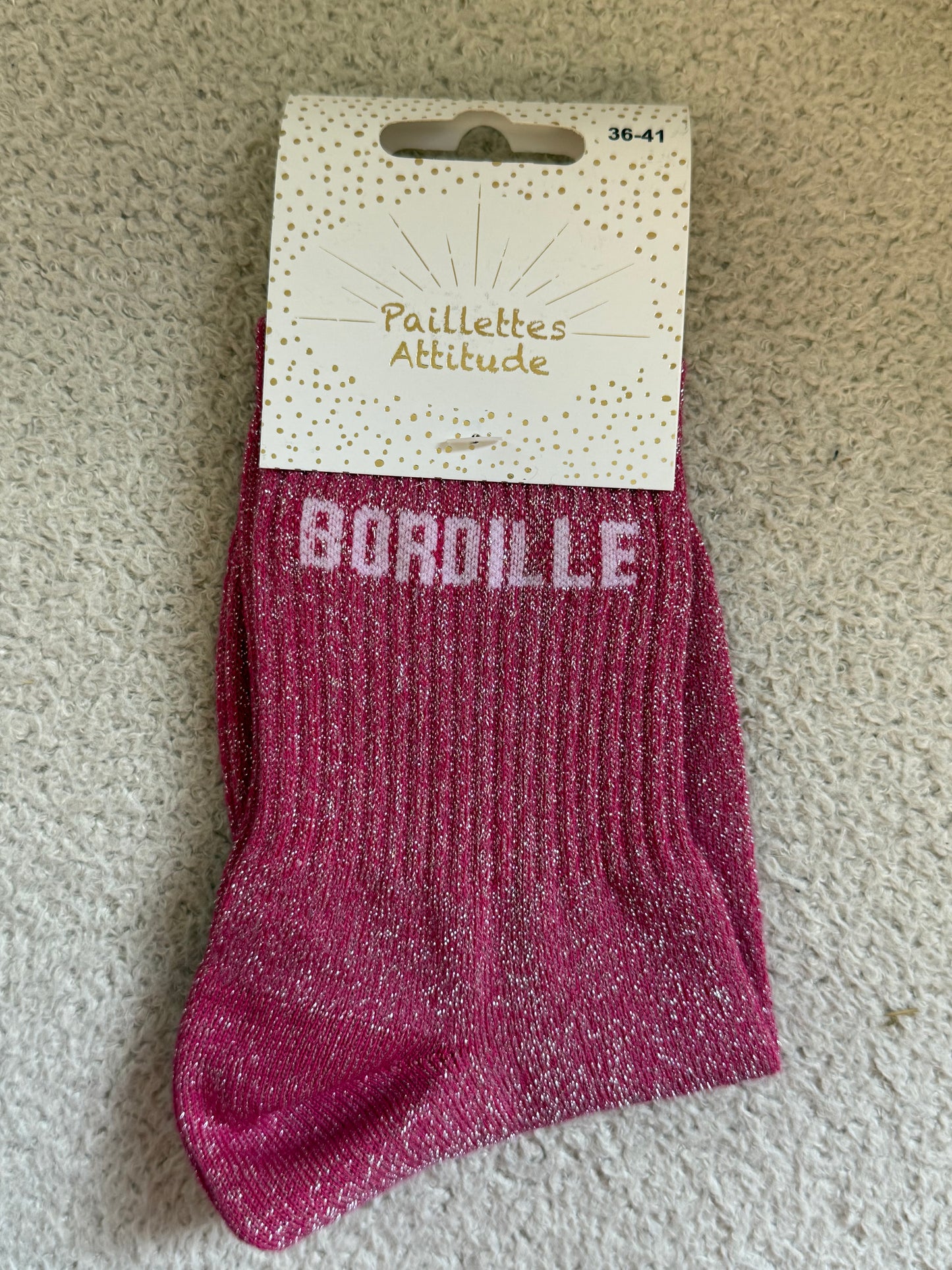 Chaussettes de ville "Paillettes Attitude"