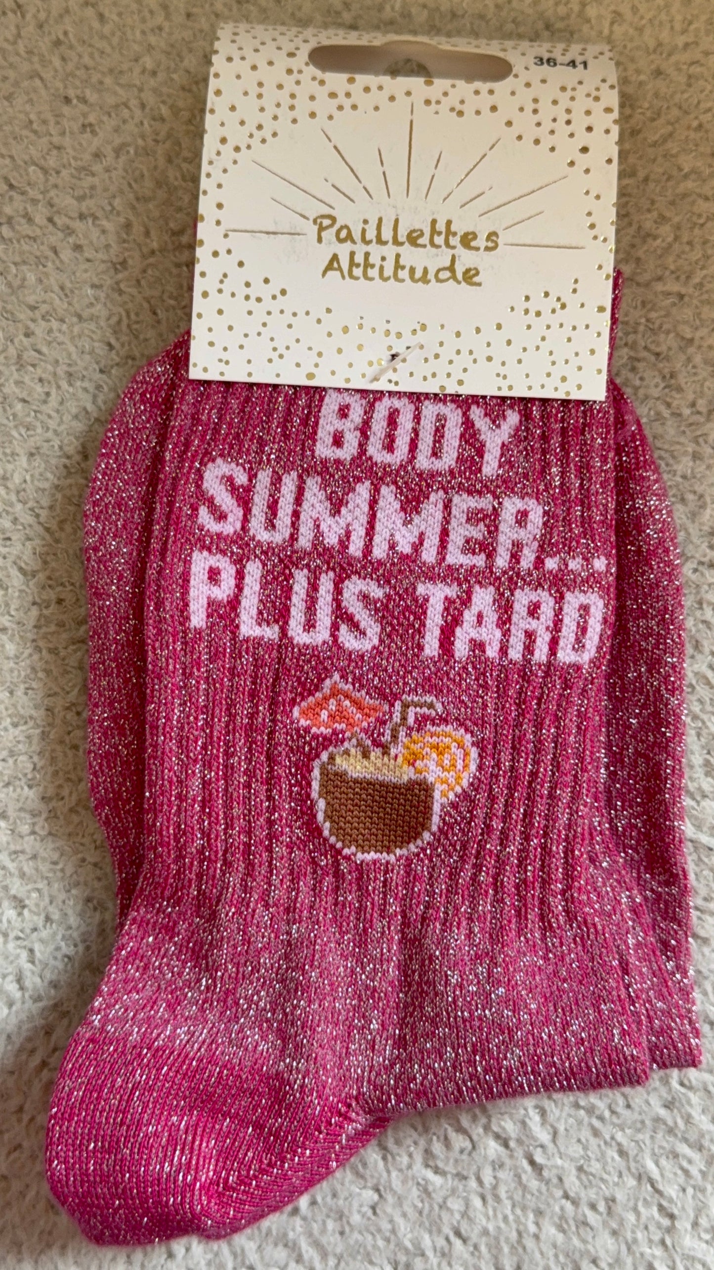 Chaussettes de ville "Paillettes Attitude"