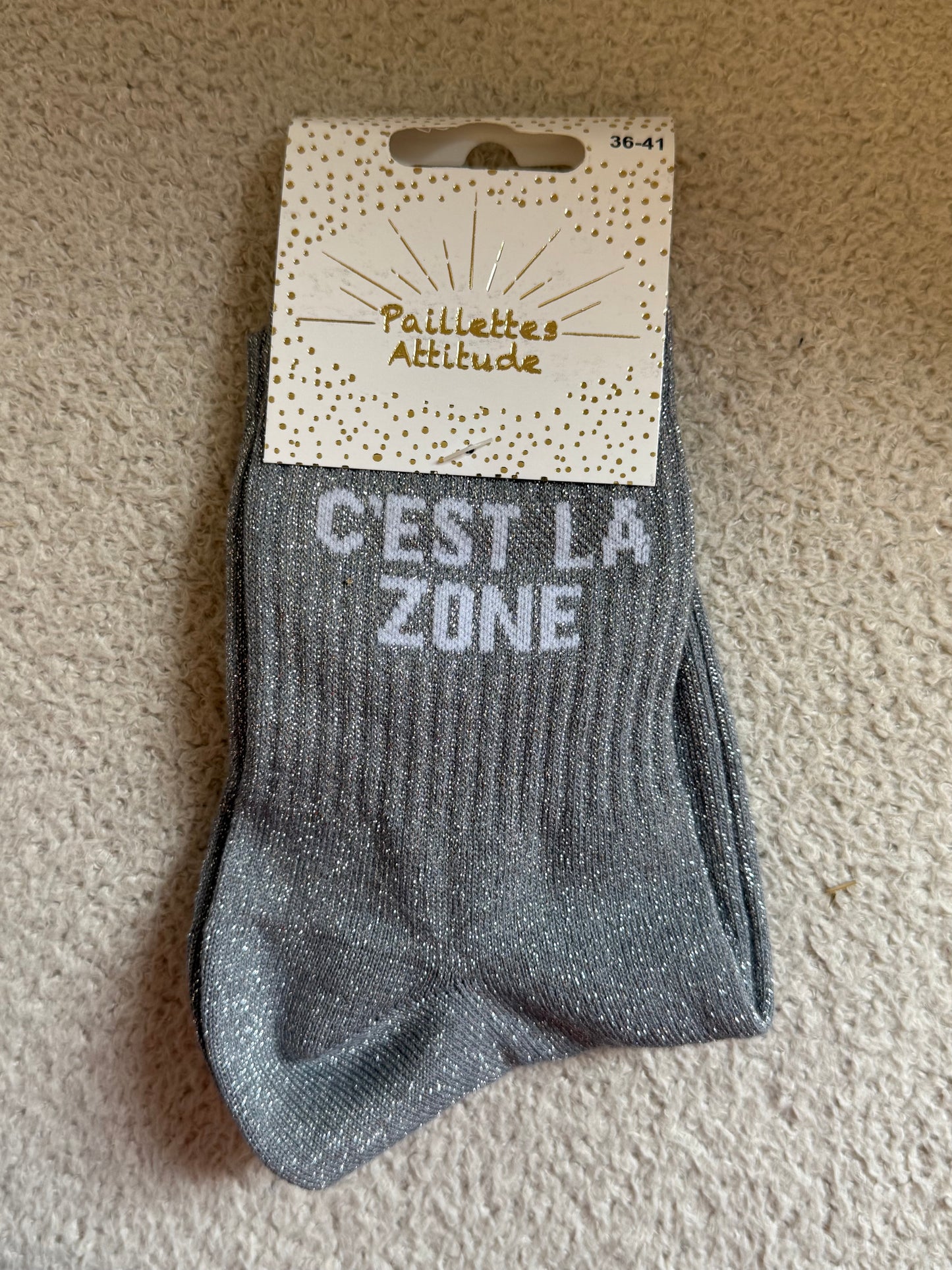 Chaussettes de ville "Paillettes Attitude"