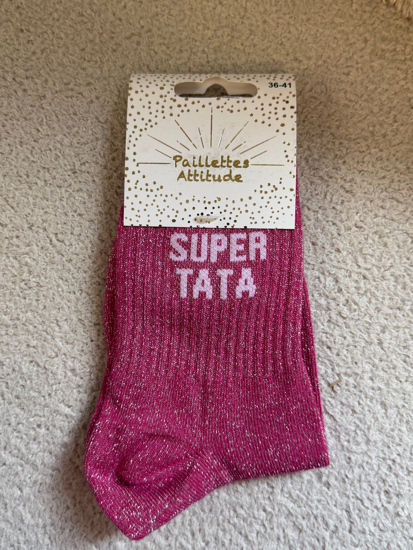 Chaussettes de ville "Paillettes Attitude"