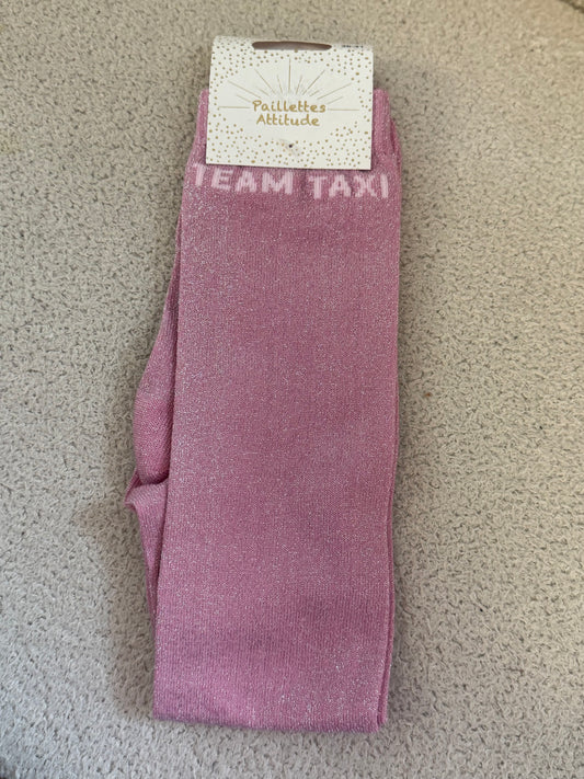 Chaussettes Paillettes "Team Taxi"