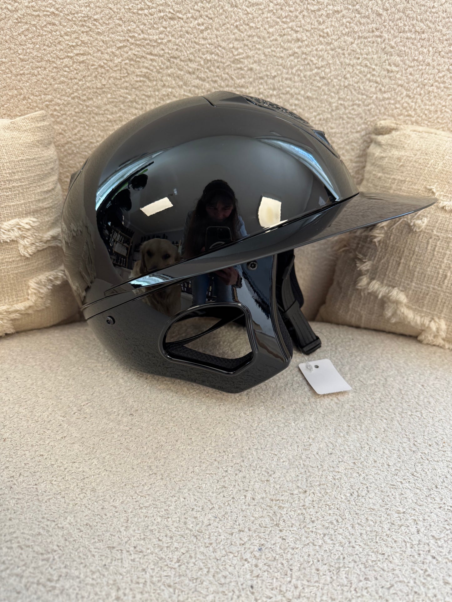 Casque Freejump "Voronoï" -  Noir glossy Grande visière