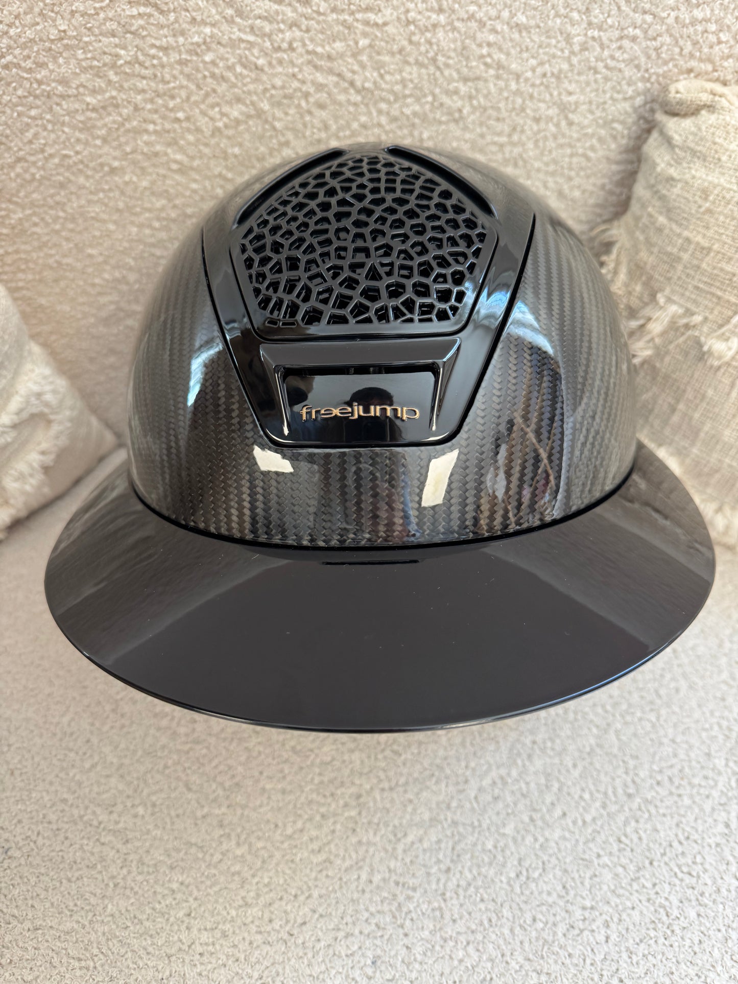 Casque Freejump "Voronoï" -  Noir Carbon Grande visière