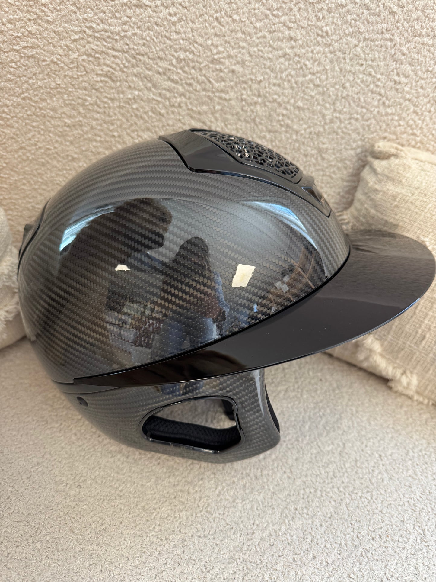 Casque Freejump "Voronoï" -  Noir Carbon Grande visière