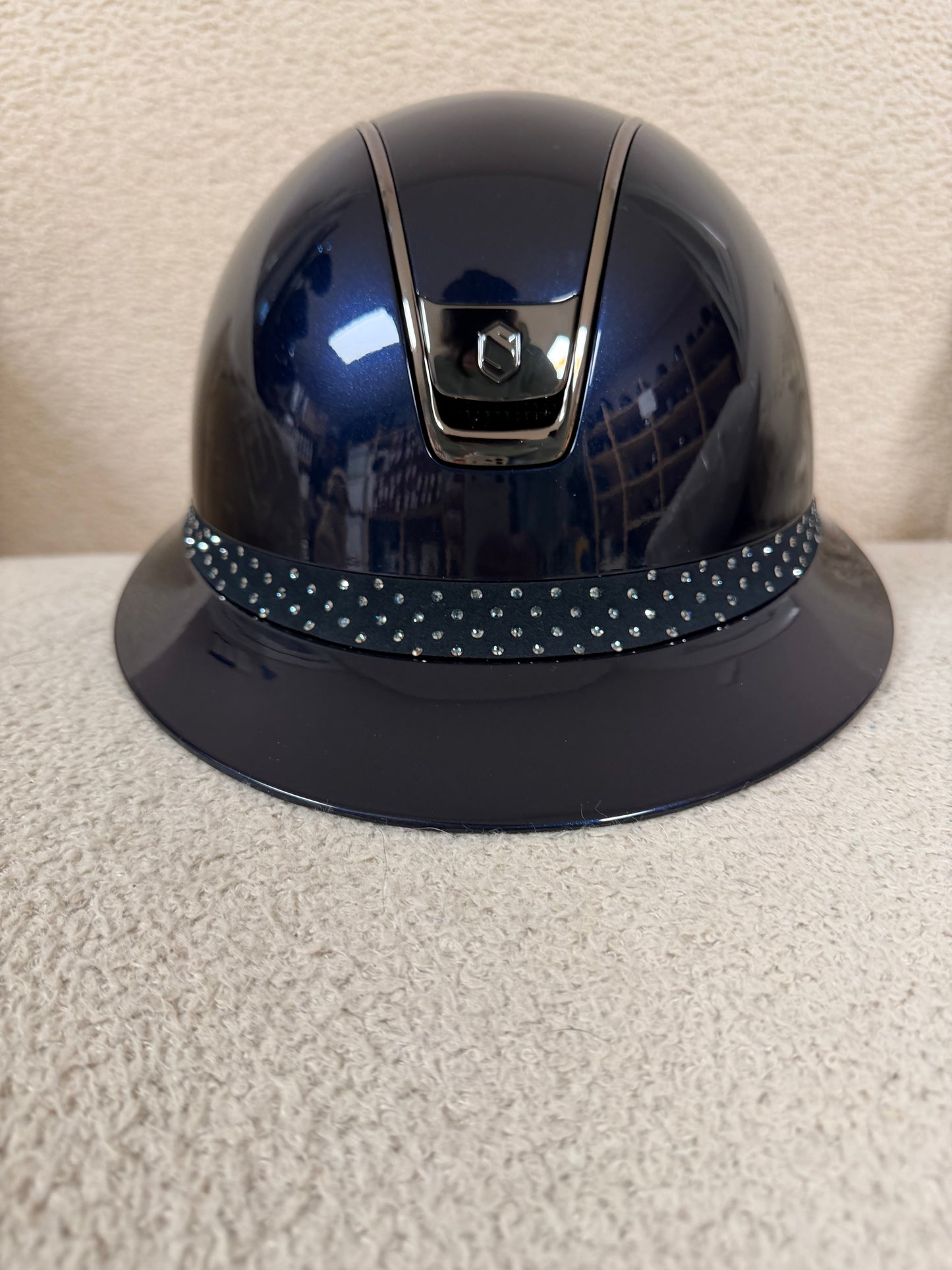 Casque Samshield Miss shield Shadow Glossy bleu 2.0 Frontal band "Sparkling"