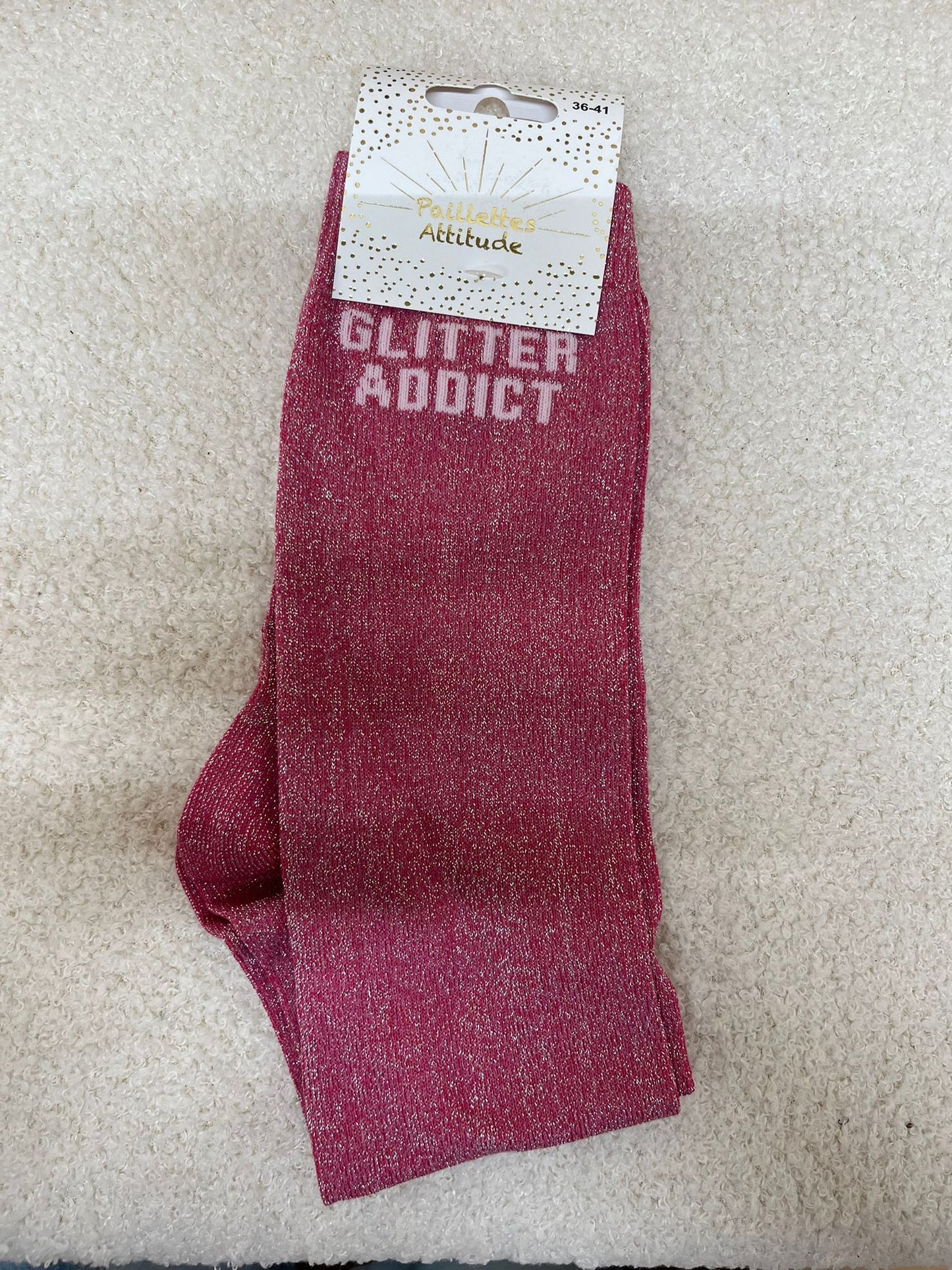 Chaussettes Paillettes "Glitter addict"