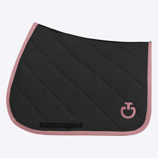 Tapis Cavalleria Toscana " Diamond"- Noir/Candy Pink