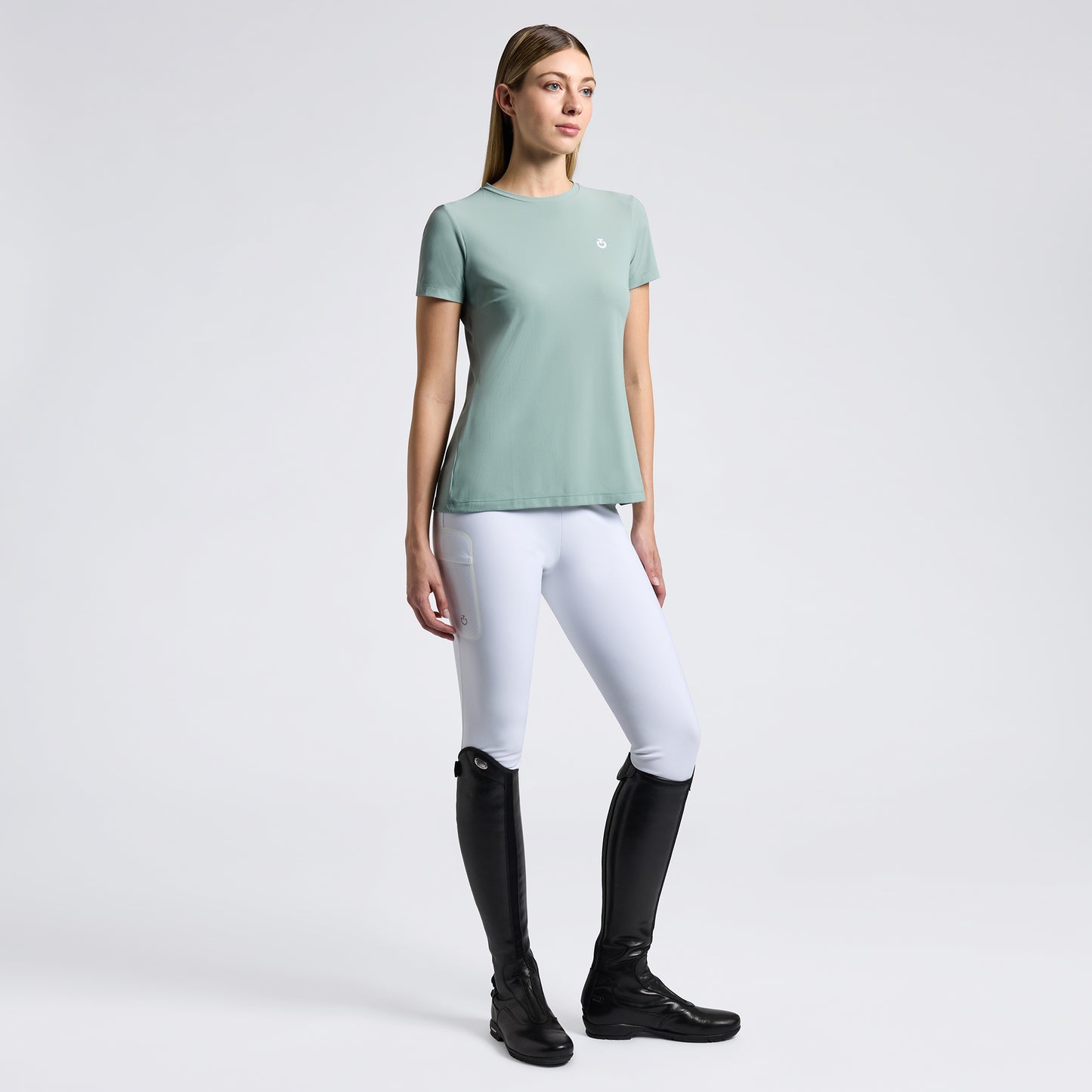 T-shirt Cavalleria Toscana "3D Logo" -Mint Green